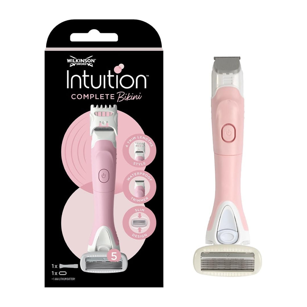 Wilkinson Sword Intuition Complete Bikini 5-Blade Razor & Motorised Trimmer Device