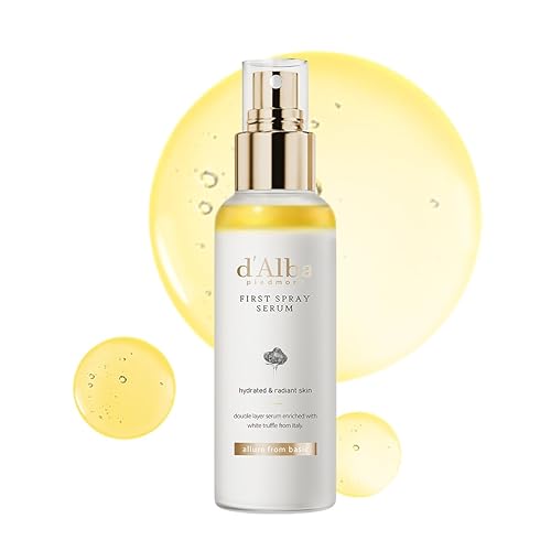 d'alba Italian White Truffle First Spray Serum, Vegan Skincare, Hydrating Facial Mist for Dry and Sensitive Skin, Glow Mis...