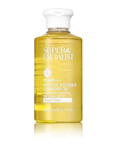 Super Facialist Vitamin C Cleansing Oil - Gentle Face Wash for Women, Removes Waterproof Makeup, Deep Pore Cleanser, Suits All Skin Types, Radiant & Soft Skin, 200ml