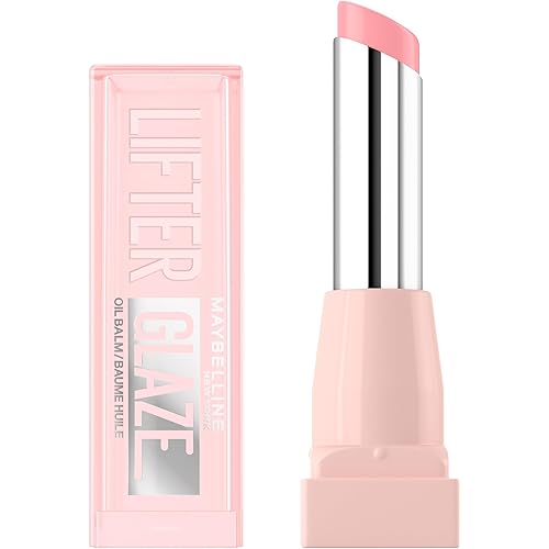 Maybelline New York Lifter Glaze Lip Oil Balm, Up to 24HR Hydration, Plumping for Fuller Lips, Hyaluronic Acid & Acerola Cherry Extract for Ultra-Comfortable Shine, Shade: Pink Drip
