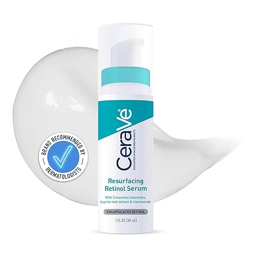 CeraVe Resurfacing Retinol Serum with Ceramides & Niacinamide for Blemish-Prone Skin 30ml, 3 Essential Ceramides, Dermatol...