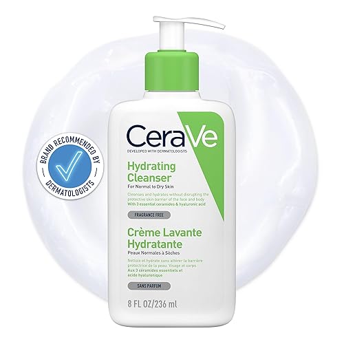 CeraVe Hydrating Cleanser bottle 236ml – women's face care – CeraVe