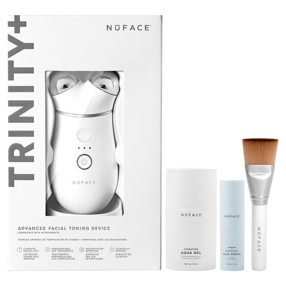NuFace Trinity+® Microcurrent Facial Toning Lifting & Contouring Beauty Starter Kit