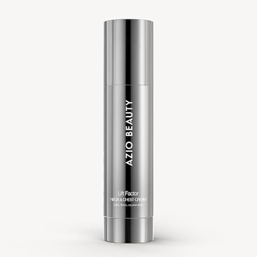 Azio Beauty Lift Factor Neck & Chest Cream 50ml – Firming, Lifting, Hydrating & Anti-Aging Cream for a Youthful and Defined Decolletage & Throat Area - Suitable for Sensitive Skin - Reduces Wrinkles