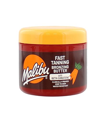 Malibu Sun Fast Tanning Bronzing Body Butter tan accelerator – sun care for women – Malibu