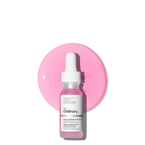 The Ordinary PHA 5% Exfoliating Lip Serum, Hydrating Overnight Lip Exfoliator Treatment, 15ml