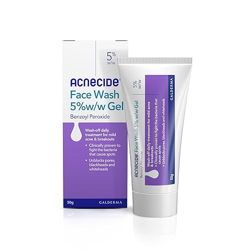 Acnecide Face Wash Gel 5% Benzoyl Peroxide tube 50g – women's face care – Acnecide