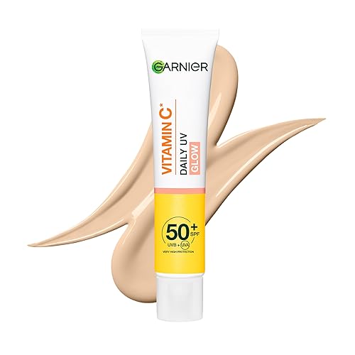 Garnier Vitamin C Daily UV Brightening Fluid Sheer Glow SPF50+ – sun care for women – Garnier