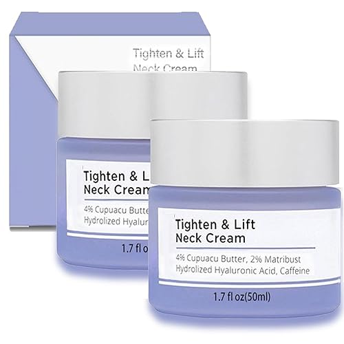 2pcs Advanced Neck Firming Cream - Best For Tightening Sagging Skin,Tighten & Lift Firming Neck Cream,Anti Aging Smoothes Wrinkles Skin Tightening and Repair Decolletage Cream,50ml*2