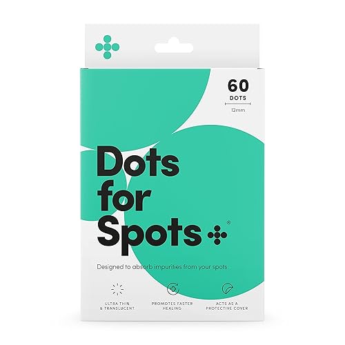 Dots for Spots Patches - Pack of 60 Translucent Hydrocolloid Spot Patch Spot Treatment Stickers for Face and Body - Fast-Acting, Vegan & Cruelty Free Skin Care
