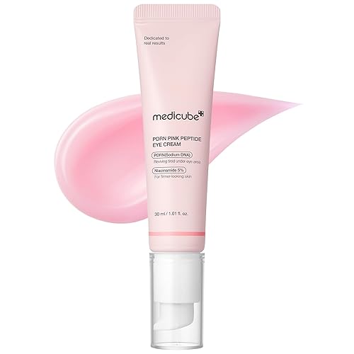 medicube Eye Cream with Salmon DNA PDRN & Pink Peptides | 99% Purity Retinol for Fine Lines | PDRN & Niacinamide for Uneven Skin Tone | Korean Skincare, 1.01 fl.oz