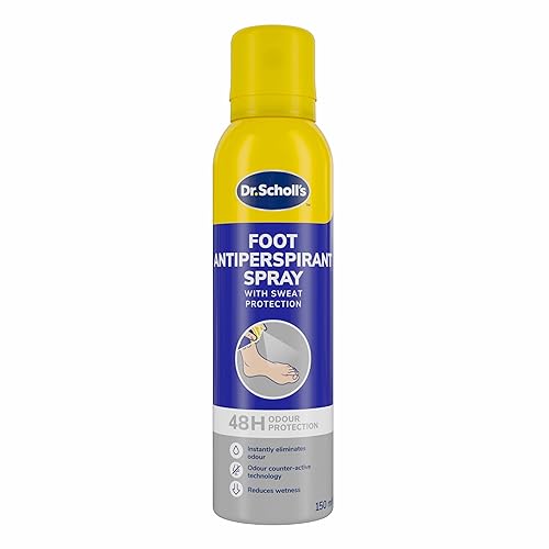Scholl Fresh Step Antiperspirant Spray, 96g - Anti Odour Shoe Spray, Up To 24 Hour Freshness, Tri-Active Formula, Pack of 1