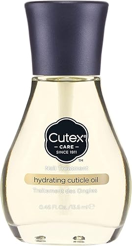 Cutex Hydrating Cuticle Oil, Formulated with Vitamin E & Sweet Almond Oil, (13.6ml) for Dry, Brittle & Rough Nails, Almond Scent, Dermatologist Tested