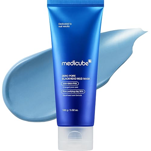 medicube Zero Pore Blackhead Mud Facial Mask - Skin Cooling & Pore Tightening - 3 Minute Quick Dry Formula with AHA, BHA, ...