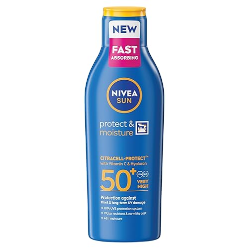NIVEA SUN Protect & Moisture Sun Lotion SPF 50+ 200ml – sun care for women – NIVEA