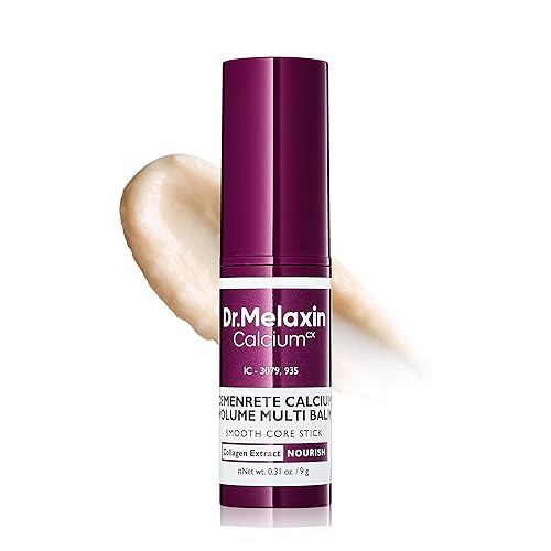 Dr.Melaxin Cemenrete Calcium Multi Balm Stick – Under Eye & Face Wrinkle Care, Firming & Hydrating Balm with Collagen, Smooth Makeup Prep & Instant Glow – Korean Skincare (9g)